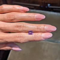 1.88 Ct. Purplish Pink Sapphire from Ceylon (Sri Lanka) Life Style