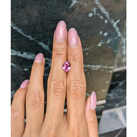 2.13 Ct. Purplish Pink Sapphire from Madagascar Life Style