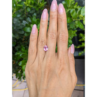 2.13 Ct. Purplish Pink Sapphire from Madagascar Life Style