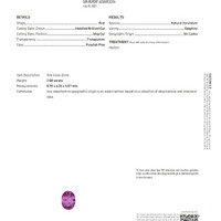 2.08 Ct. Pink Sapphire from Ceylon (Sri Lanka) Scan Report