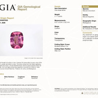 2.11 Ct. Pink Sapphire from Madagascar Scan Report