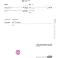 1.25 Ct. Sapphire from Madagascar Scan Report