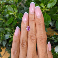 1.41 Ct. Purplish Pink Sapphire from Ceylon (Sri Lanka) Life Style
