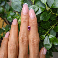 1.12 Ct. Purplish Pink Sapphire from Ceylon (Sri Lanka) Life Style