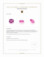 1.58 Ct. Sapphire from Madagascar Appraisal