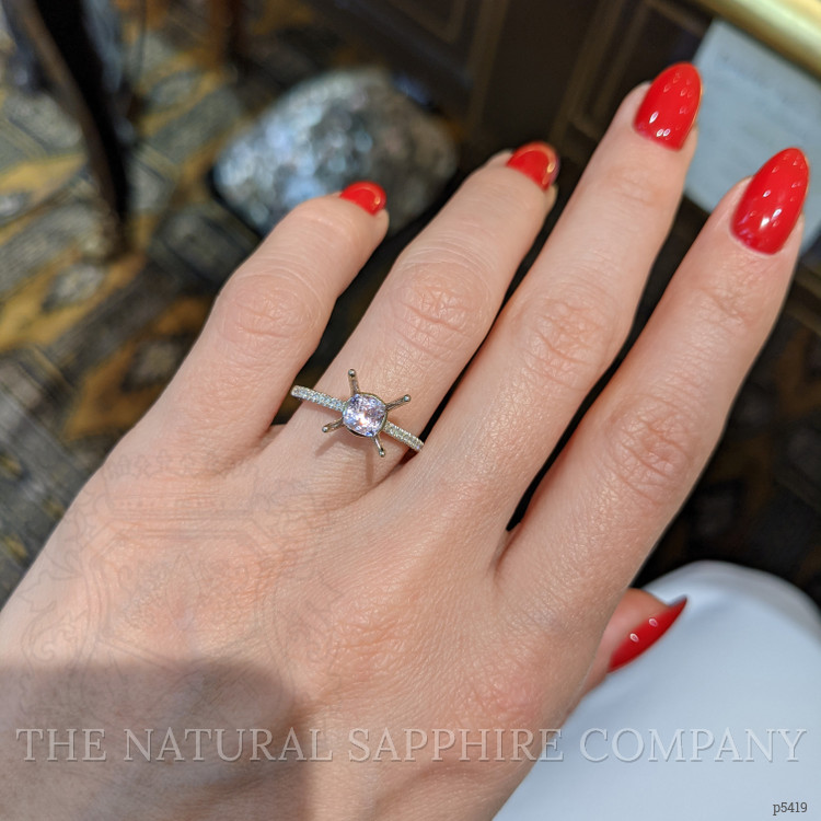 0.63 Ct. Purplish Pink Sapphire from Ceylon (Sri Lanka)