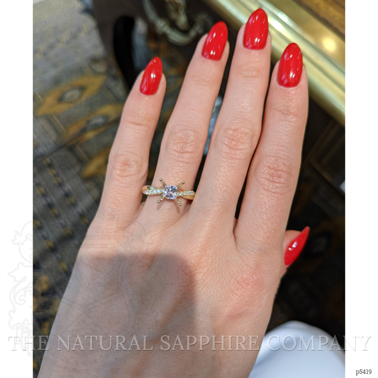 0.63 Ct. Purplish Pink Sapphire from Ceylon (Sri Lanka)