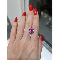 6.00 Ct. Pink Sapphire from Madagascar Life Style