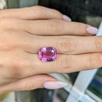 8.71 Ct. Pink Sapphire from Madagascar Life Style