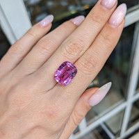 8.71 Ct. Pink Sapphire from Madagascar Life Style