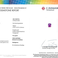 7.02 Ct. Sapphire from Madagascar Scan Report