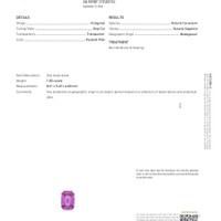 1.80 Ct. Purplish Pink Sapphire from Madagascar Scan Report