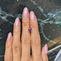 1.80 Ct. Purplish Pink Sapphire from Madagascar Life Style