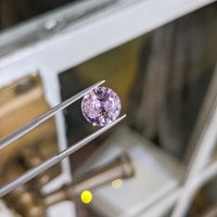 4.65 Ct. Purplish Pink Sapphire from Ceylon (Sri Lanka) Life Style