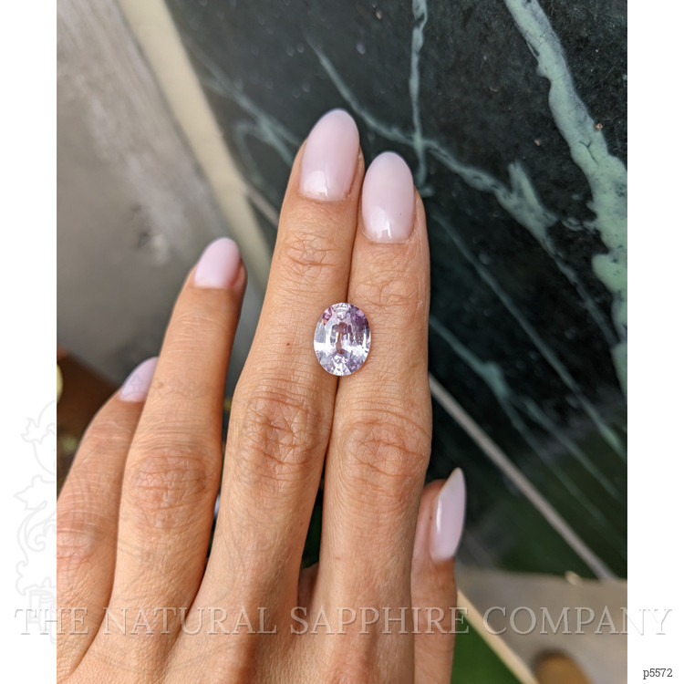 4.96 Ct. Purplish Pink Sapphire from Ceylon (Sri Lanka)