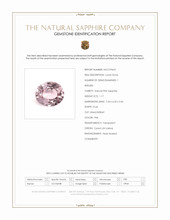1.17 Ct. Pink Sapphire from Ceylon (Sri Lanka) Scan Report
