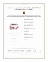 1.52 Ct. Pink Sapphire from Ceylon (Sri Lanka) Scan Report