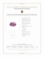 0.60 Ct. Pink Sapphire from Ceylon (Sri Lanka) Scan Report