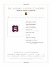 0.26 Ct. Pink Sapphire from Ceylon (Sri Lanka) Scan Report