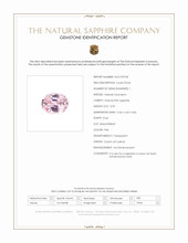 0.59 Ct. Pink Sapphire from Ceylon (Sri Lanka) Scan Report