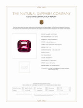 1.16 Ct. Reddish Pink Sapphire from Ceylon (Sri Lanka) Scan Report