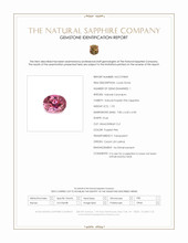 1.92 Ct. Purplish Pink Sapphire from Ceylon (Sri Lanka) Scan Report