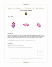 1.16 Ct. Pink Sapphire from Ceylon (Sri Lanka) Appraisal