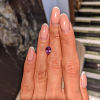 1.51 Ct. Purplish Pink Sapphire from Ceylon (Sri Lanka) Life Style