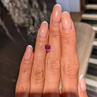1.31 Ct. Purplish Pink Sapphire from Ceylon (Sri Lanka) Life Style