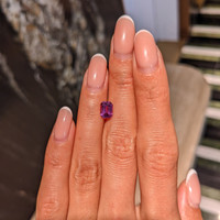 1.55 Ct. Purplish Pink Sapphire from Madagascar Life Style