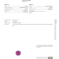 1.59 Ct. Purplish Pink Sapphire from Madagascar Scan Report