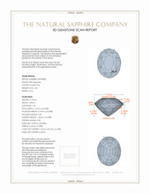 2.56 Ct. Sapphire from Ceylon (Sri Lanka) 3 D Scan Report