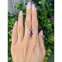 8.05 Ct. Purplish Pink Sapphire from Madagascar Life Style