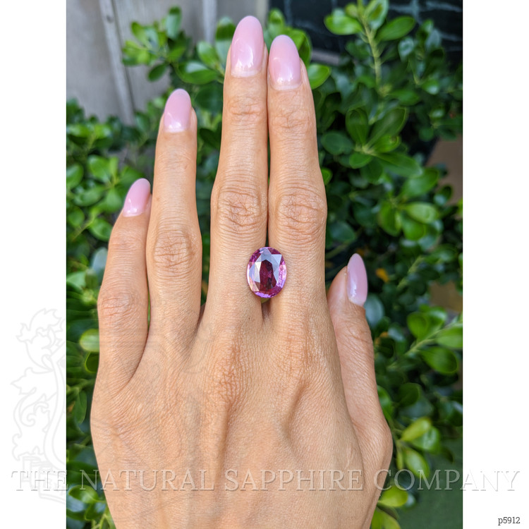 8.05 Ct. Purplish Pink Sapphire from Madagascar