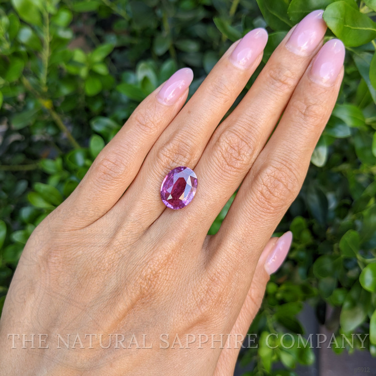 8.05 Ct. Purplish Pink Sapphire from Madagascar