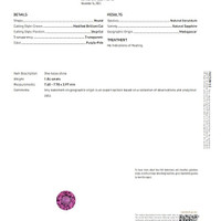 1.84 Ct. Pink Sapphire from Madagascar Scan Report