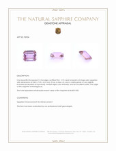 2.72 Ct. Pink Sapphire from Madagascar Appraisal
