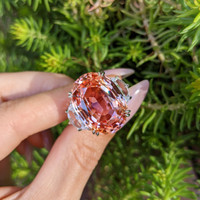 28.85 Ct. Padparadscha Sapphire from Madagascar Life Style