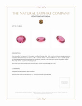 3.06 Ct. Sapphire from Madagascar Appraisal