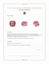 4.50 Ct. Sapphire from Madagascar Appraisal