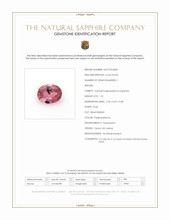 1.01 Ct. Padparadscha Sapphire from Ceylon (Sri Lanka) Scan Report