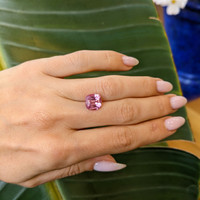 4.54 Ct. Padparadscha Sapphire from Ceylon (Sri Lanka) Life Style