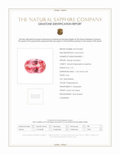 5.15 Ct. Padparadscha Sapphire from Ceylon (Sri Lanka) Scan Report