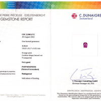 3.36 Ct. Padparadscha Sapphire from Madagascar Scan Report