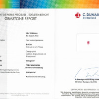 1.05 Ct. Sapphire from Madagascar Scan Report