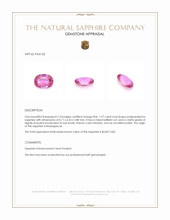 1.97 Ct. Padparadscha Sapphire from Madagascar Appraisal