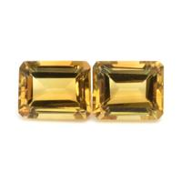 8.48 Ct.Tw.Total Carat Weight Citrine Pair from Brazil Video
