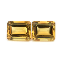 8.48 Ct.Tw.Total Carat Weight Citrine Pair from Brazil Video