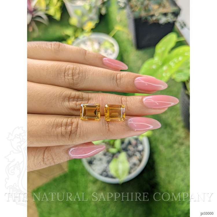 8.48 Ct.Tw. Citrine Pair from Brazil