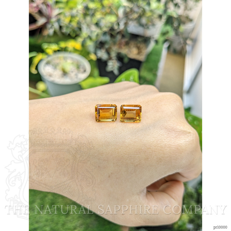 8.48 Ct.Tw. Citrine Pair from Brazil